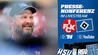 RELIVE PRESSEKONFERENZ I 1 FC Kaiserslautern vs HSV I 6 Spieltag [upl. by Anailuig285]