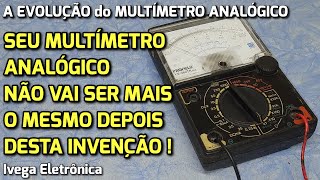 Multímetro analógico como você nunca viu antes  O seu não pode ficar sem essa invenção [upl. by Atsejam]