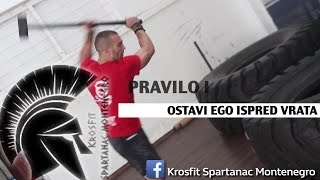 CROSSFIT SPARTANAC  PRAVILO 1 OSTAVI EGO ISPRED VRATA  SVE PODGORICA amp PREGO FASHION [upl. by Key]