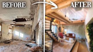 TIMELAPSE 2 YEARS  Renovating an abandoned house  Start to Finish [upl. by Bonnice]