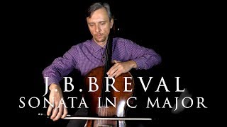 JBBreval Sonata in C Major Mov 2 Suzuki Cello Book 4 in SLOW PRACTICE TEMPO [upl. by Lorain]