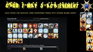 CSGO 1Map5AchievementCold War500 RescueGood ShepherdFreed with SpeedBlood Money ACHIEVEMENT [upl. by Lothario]