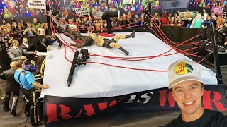 WWE Action Figure SET UP Breaking the Ring [upl. by Yht]