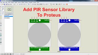 Add PIR Sensor Library to Proteus [upl. by Korwun]