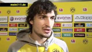 BVB  Wolfsburg Interview mit Mats Hummels [upl. by Lanoil108]