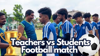 Who won Teachers vs students football match football soccer school students teacher [upl. by Olumor]