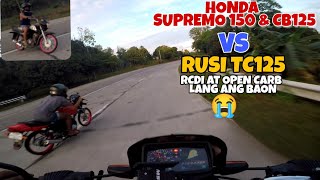 RUSI 125 vs TMX SUPREMO 150 vs HONDA CB125  IWAN NG ISANG BARANGGAY [upl. by Junina]