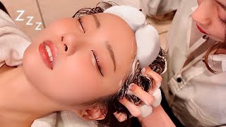 深い眠りのためのASMR理容室😴💈ヘッドスパシャンプーシェービング肩のマッサージ [upl. by Orgell938]