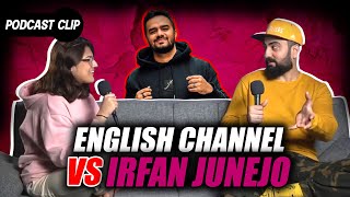 English Channel Vs Irfan Junejo  Momina Munir  Momo Talks  Clip [upl. by Hylan]