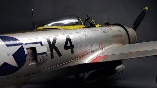 Republic P47 Thunderbolt Eduard 132 plastic model time lapse build [upl. by Dermott]