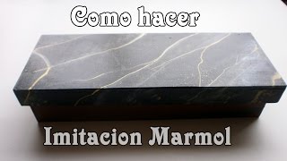 Como hacer imitación mármol negro [upl. by Derrik]