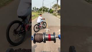 Bike vs Street Litter Bin Fast Challenge [upl. by Fabyola]