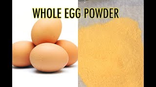 HOW TO MAKE WHOLE EGG POWDER [upl. by Thorbert]