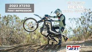 Is The Yamaha XT250 A Real Dual Sport Bike 2022 Yamaha XT250 Riding Impression [upl. by Cowie]