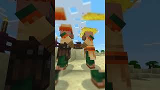 Aldeanos enamorados ❤️ minecraft minecraftshorts humor viralshort clips memes shorts gaming [upl. by Nodab]