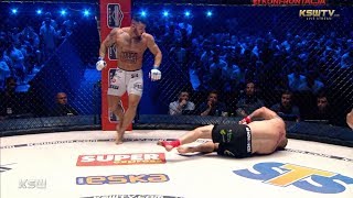 KSW 44 Erko Jun nokautuje Oświecińskiego [upl. by Dyrraj]