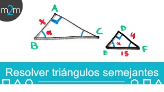 Como resolver TRIÁNGULOS SEMEJANTES │Teorema de Pitágoras [upl. by Alya]