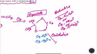 How ozone reacts with 2 – methyl propene 11th  Hydrocarbons Chemistry in Tamil [upl. by Barren]