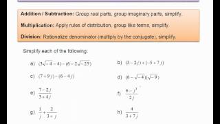 Complex Numbers Rectangular form [upl. by Nedle105]