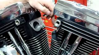 Part 11 How to install an intake manifold on Harley Davidson EVO SampS Jims Revtech [upl. by Ayerf]