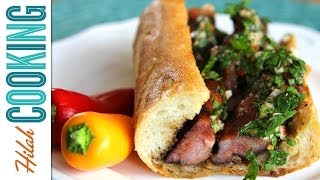 How to Make Choripanes  Hilah Cooking [upl. by Sorodoeht]