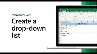 How To Create Drop Down List In Excel [upl. by Franciska256]