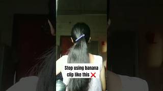 try this banana clip hairstyles hackhairstyleshortvideohackviral [upl. by Wiener]