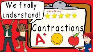 Contractions  Award Winning Contractions Teaching Video  What is a Contraction  Apostrophe [upl. by Hselin154]