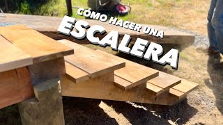 Cómo Hacer Una ESCALERA De Madera [upl. by Jagir]