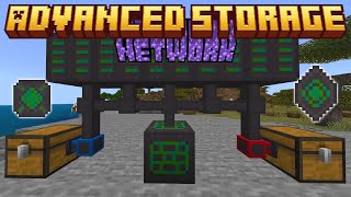 Advanced Storage Network MCPE Bedrock Edition Free Addon [upl. by Sevart568]