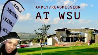 HOW TO APPLY OR DO READMISSION AT WALTER SISULU UNIVERSITY [upl. by Narual600]