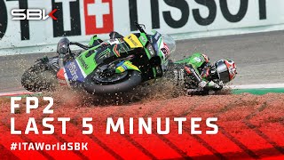 An actionpacked FP2 at Imola 🤯  ITAWorldSBK 🇮🇹 [upl. by Eintroc]