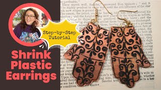 Shrink Plastic Earrings StepbyStep Tutorial [upl. by Braunstein]