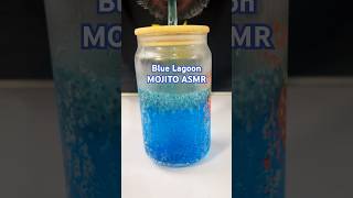 Blue MOJITO DRINK ASMR asmr shorts youtubeshorts simple Blue Curacao Mocktail [upl. by Dianna]