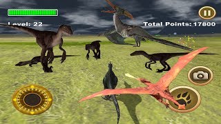 Meat Eating Dinosaurs Pterodactyl Dilophosaurus amp Velociraptor  IOS Gameplay 2 [upl. by Clymer716]