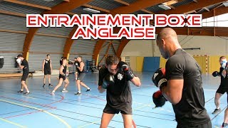 ENTRAINEMENT BOXE ANGLAISE  techniques  corps à corps  sparring [upl. by Etnoled907]