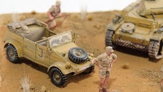 Afrika Korps quotAchtung minenquot 135 diorama [upl. by Venita]