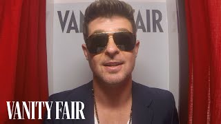 Robin Thicke on quotBlurred Linesquot Album  VFHollywood [upl. by Dehnel776]