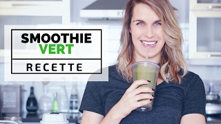 RECETTE DE SMOOTHIE VERT AU KALE  Recette en folie [upl. by Fusuy834]