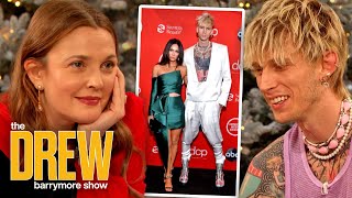 Machine Gun Kelly Paints Drews Nails and Shares the Story of His First Lunch Date with Megan Fox [upl. by Alec]