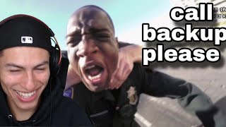 Freeze Reacts to When Cops Face OVERPOWERED Criminals [upl. by Lorsung]