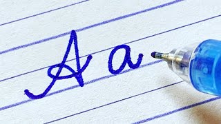 How to write English capital and small letters  Cursive writing a to z Cursive abcd  letters abcd [upl. by Aimo]