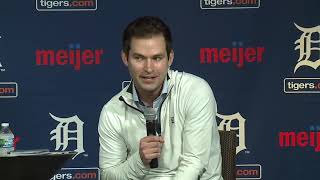 Scott Harris and AJ Hinch 2023 Tigers season wrapup full press conference [upl. by Nirrak642]