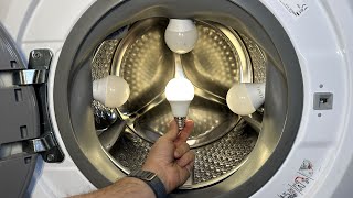 Experiment  Light Bulbs  in a Washing Machine [upl. by Schell935]