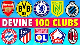 Devine 100 CLUBS de Football par leur Emblème ⚽🧐🏆  Équipes du Monde 🌎 [upl. by Khalsa]