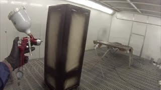 How to Spray Paint a Fridge in Satin Black [upl. by Enneirb]