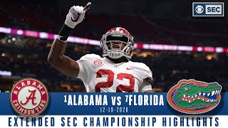 SEC Championship Extended Highlights 1 Alabama Crimson Tide vs 7 Florida Gators  CBS Sports HQ [upl. by Ahsienauq]