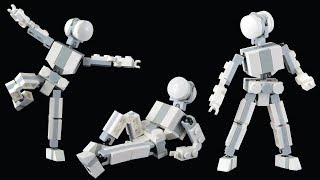 🞴 Small Poseable Figure  LEGO MOC Tutorial [upl. by Lori117]