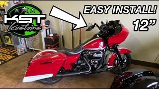 ROAD GLIDE KST 12quot SPEARHEAD HANDLEBAR INSTALL FULLY ADJUSTABLE [upl. by Lenox368]