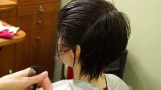 Textured Short Haircut with Fringe Neckline  Hair 101 Tutorial [upl. by Benedikt]